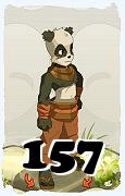 Un personaggio del gioco Dofus, Pandawa-Aria, al livello 157