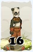 Un personaggio del gioco Dofus, Pandawa-Aria, al livello 16