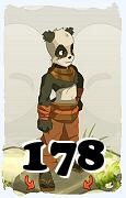 Un personaje del juego Dofus, Pandawa-Aire, de nivel 178