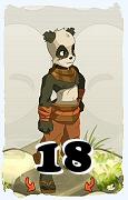 Un personnage du jeu Dofus, Pandawa-Air, au niveau 18