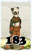 Un personnage du jeu Dofus, Pandawa-Air, au niveau 183