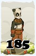 Um personagem do jogo Dofus, Pandawa-Ar, de nivel 185