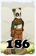 Un personnage du jeu Dofus, Pandawa-Air, au niveau 186