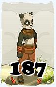 Um personagem do jogo Dofus, Pandawa-Ar, de nivel 187