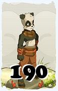 Um personagem do jogo Dofus, Pandawa-Ar, de nivel 190