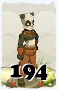 Un personnage du jeu Dofus, Pandawa-Air, au niveau 194