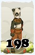 Un personaggio del gioco Dofus, Pandawa-Aria, al livello 198