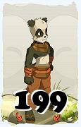 Un personaggio del gioco Dofus, Pandawa-Aria, al livello 199