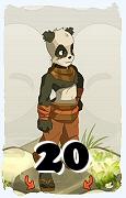 Um personagem do jogo Dofus, Pandawa-Ar, de nivel 20