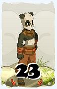 Un personnage du jeu Dofus, Pandawa-Air, au niveau 23