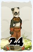 Un personaje del juego Dofus, Pandawa-Aire, de nivel 24