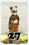 Un personnage du jeu Dofus, Iop-Air, au niveau 27