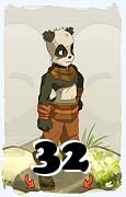 Un personnage du jeu Dofus, Pandawa-Air, au niveau 32