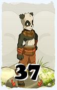 Un personnage du jeu Dofus, Pandawa-Air, au niveau 37