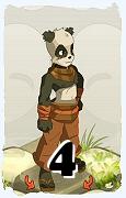 A Dofus character, Pandawa-Air, by level 4