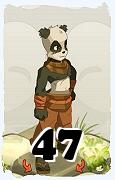 A Dofus character, Pandawa-Air, by level 47