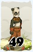 Un personnage du jeu Dofus, Pandawa-Air, au niveau 49