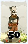 Un personaje del juego Dofus, Pandawa-Aire, de nivel 50