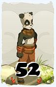 Un personaggio del gioco Dofus, Pandawa-Aria, al livello 52