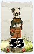 Un personaggio del gioco Dofus, Pandawa-Aria, al livello 53