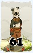 A Dofus character, Pandawa-Air, by level 61