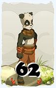 Un personnage du jeu Dofus, Pandawa-Air, au niveau 62