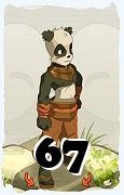 Un personaggio del gioco Dofus, Pandawa-Aria, al livello 67