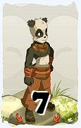 Un personnage du jeu Dofus, Pandawa-Air, au niveau 7