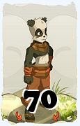 Un personnage du jeu Dofus, Pandawa-Air, au niveau 70