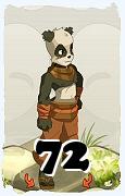 Un personnage du jeu Dofus, Pandawa-Air, au niveau 72