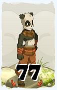 Un personnage du jeu Dofus, Sram-Air, au niveau 77