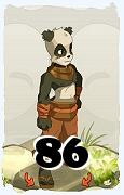 Un personaje del juego Dofus, Pandawa-Aire, de nivel 86