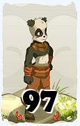 Un personaggio del gioco Dofus, Pandawa-Aria, al livello 97