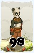 Un personaggio del gioco Dofus, Pandawa-Aria, al livello 98