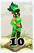 A Dofus character, Sacrier-Air, by level 10