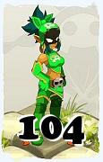 Um personagem do jogo Dofus, Roublard-Ar, de nivel 104