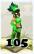 Um personagem do jogo Dofus, Feca-Ar, de nivel 105