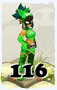 Um personagem do jogo Dofus, Roublard-Ar, de nivel 116