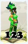 Um personagem do jogo Dofus, Roublard-Ar, de nivel 123