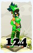 A Dofus character, Rogue-Air, by level 124