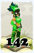 Un personnage du jeu Dofus, Pandawa-Air, au niveau 142