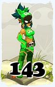 Um personagem do jogo Dofus, Roublard-Ar, de nivel 143