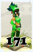 Um personagem do jogo Dofus, Feca-Ar, de nivel 171