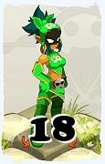 A Dofus character, Rogue-Air, by level 18