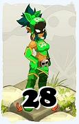 A Dofus character, Ecaflip-Air, by level 28