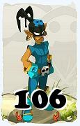 Um personagem do jogo Dofus, Roublard-Ar, de nivel 106