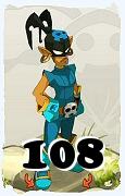 Um personagem do jogo Dofus, Steamer-Ar, de nivel 108