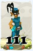 A Dofus character, Rogue-Air, by level 111