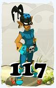 Um personagem do jogo Dofus, Cra-Ar, de nivel 117