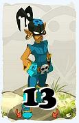 A Dofus character, Rogue-Air, by level 13